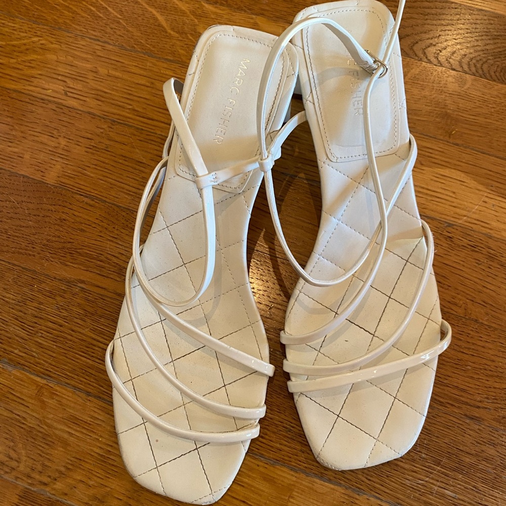 Marc Fisher white heels